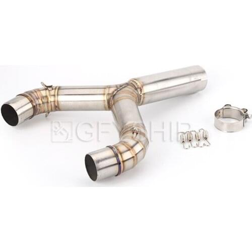 Motorcycle Exhaust Muffler Middle Link Pipe for Aprilia Shiver 750 GT 750GT 2010-2016 Motorbike Exhaust System Accessories
