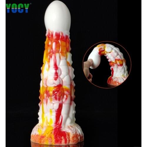 Big Ass Stuffed Silicone Dildo Anal Sex Toy Fantasy Colorful Animal Penis Vagina G-Spot Massager Sucker Feminine Goods Store