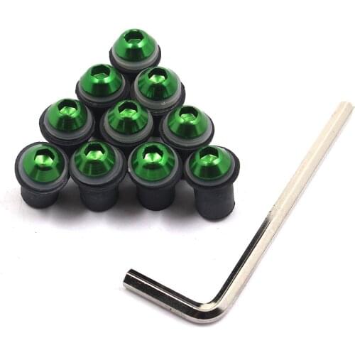 BJMOTO 10X 5MM Universal Windscreen Bolts Screws Windshield Screw Nuts Kit For Kawasaki ER6F ER6N Z750 Z800 Z1000 Versys
