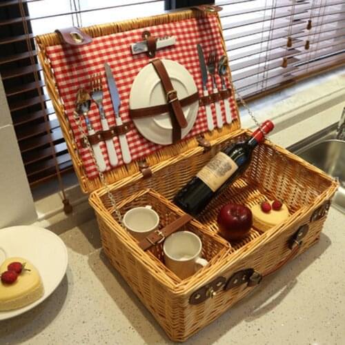 Wicker Basket Wicker Camping Picnic Basket is suing Willow Picnic Baskets checking Picnic Basket Set For 4 Persons Picnic Party