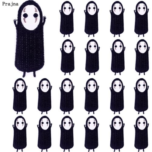 Prajna 10 PCS Spirited Away Patches On Kids Clothes Animal Applique Embroidered patches For Clothing Sticker Cartoon Badges