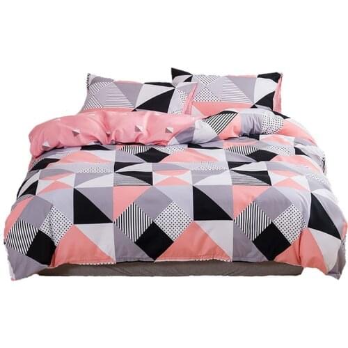 ROMANZO 3PCS/Set Nordic Style Bedding Set Duvet Cover King Size High Quality Comforter Bed Queen Geometric Pattern Quilt Set