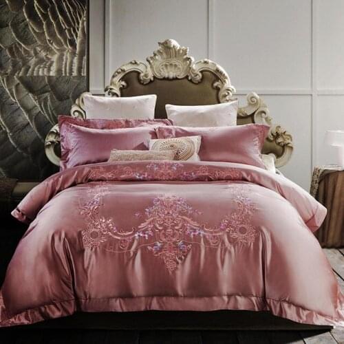 Luxury Duvet Cover Pinch Pleat Brief Bedding Set Queen King Size 4pcs Bed Linen set Comforter Cover Set With Pillowcase New