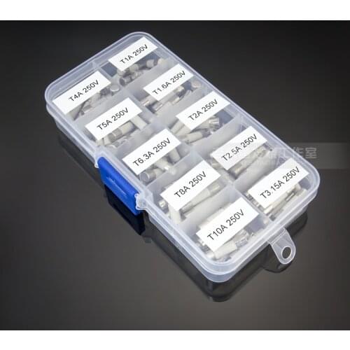 Boxed LittelFuse 215 Series Ceramic Insurance Tube Pack 1-10A Set 5x20mm 10values