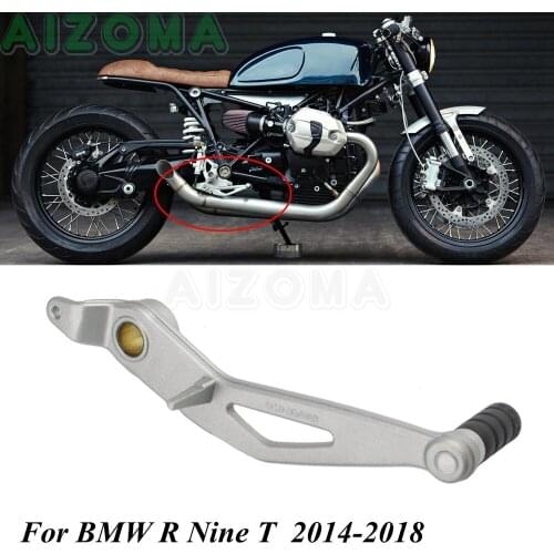 1pcs Silver Motorcycle CNC Rear Brake Level Cafe Racer Foot Pedal Levels For BMW R Nine T & R NineT 2014-2015 2016 2017 2018