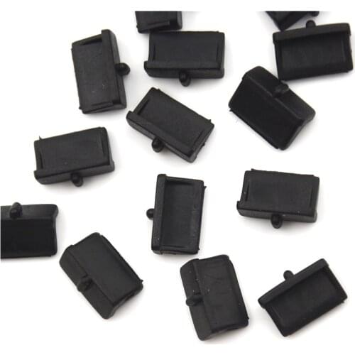 20PCS USB Port Covers Dust Plug USB Charging Port Protector Durable Black for PC Laptop USB Plug Cover Stopper