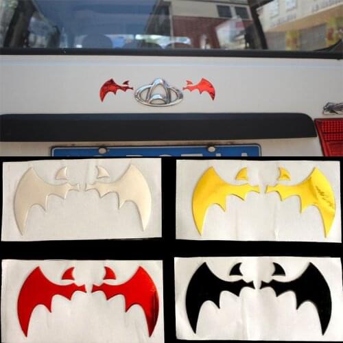 4 Colors 3d Car Sticker Fly Bat Wings Pvc Vehicle Label Automobile Subsidies Scratch Decal Personality Decoration Accessories