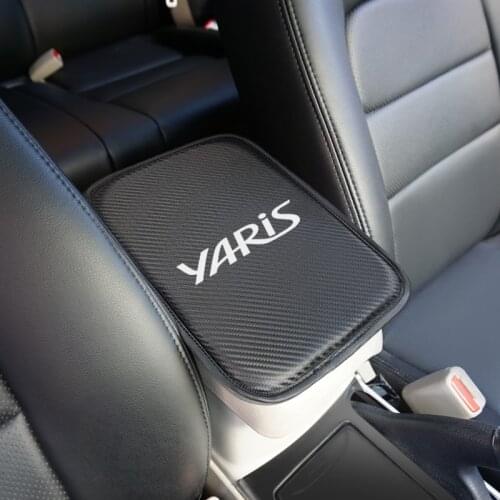 Car Armrest Pad Covers Auto Seat Armrests Storage Protection Cushion for Toyota yaris 2004 2008 2018 accessories car styling