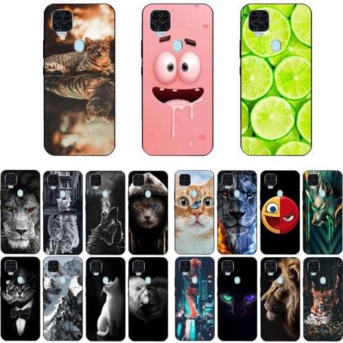 For ZTE Blade V2020 Case 6.53" Rose Wolf Soft Silicon Phone Case for Blade V2020 case Fundas for Blade V2020 vita smart case