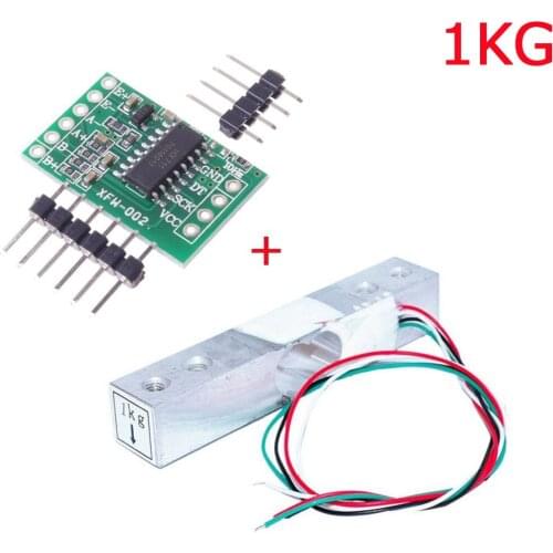Digital Load Cell Weight Sensor 1KG Portable Electronic Kitchen Scale + HX711 Weighing Sensors Ad Module for Arduino
