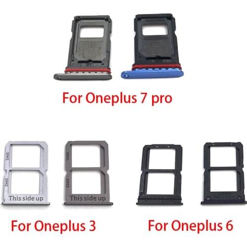 10Pcs/Lot, SIM Card Tray Slot Holder Adapter Accessories For Oneplus 5 A5000 5T A5010 6 A6000 6T A6010 7 Pro X 2 3