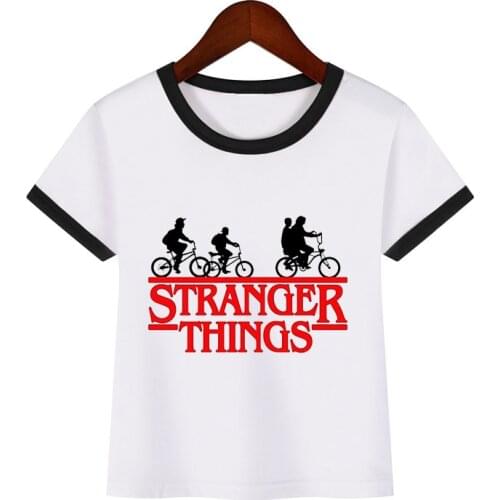 Kids Stranger Things t shirt Baby boy and girl tee shirt fashion Cartoon Short Sleeve T-shirt Clothes Funny Tshirt Casual Tops