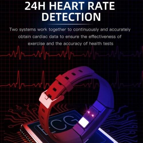 Multi sports ECG+PPG Smart Band Blood Pressure Heart Rate Monitor Smartband Fitness Tracker Watch ip68 waterproof Smart Bracelet