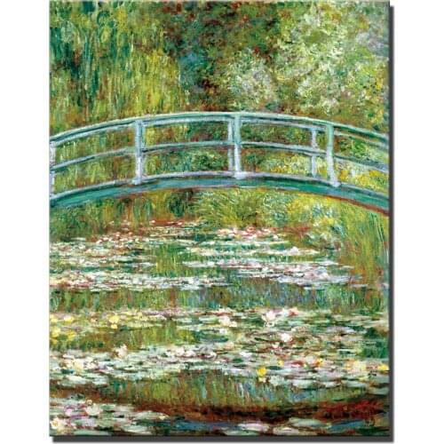 Monet Water lily pond Oil Paintings Print On Canvas For Living Room Wall Decorative Pictures Famous Paintings Replica Unframed
