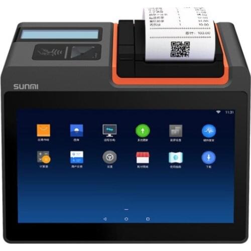 Cash register printing one touch screen ordering machine 80mm small ticket printer