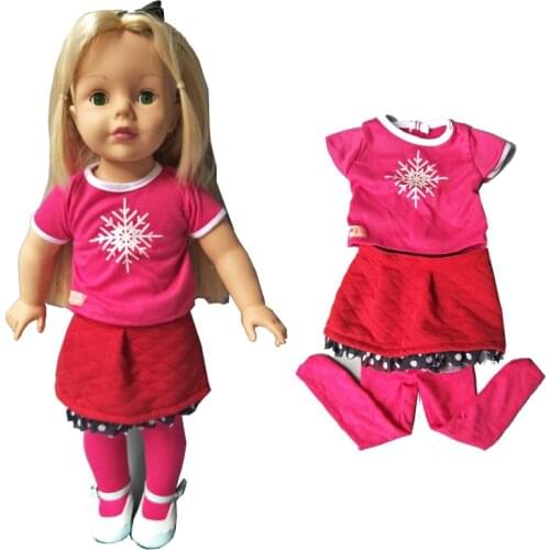 Doll Clothes Set Short shirt legging mini skirt for 18 inch girl doll,for 45 cm Alexander doll accessory baby girl gift
