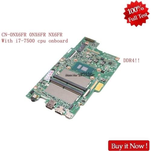 Nokotion CN-0NX6FR 0NX6FR NX6FR CN-8401D3 8401D3 for Dell Inspiron 17-7779 7779 laptop motherboard With i7-7500 processor