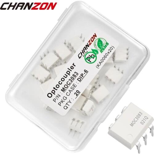 MOC3083 MOC3083M DIP DIP6 Optocoupler Photoelectric Optoisolator Opto Triac Coupler New and Original IC In Stock Chanzon