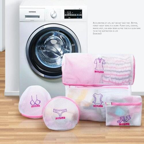 New Arrival New Family Small Tool Sock Bra Dress Zipped Laundry Washing Bag Embroidery Mesh