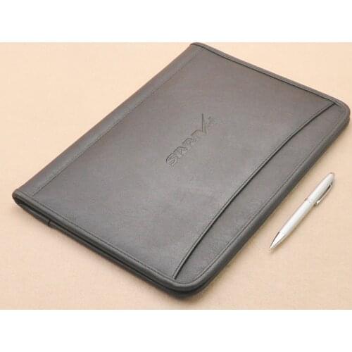 343x250 mm faux leather A4 conference file folder signature folder for document with bill pocket refill paper writing pad 1262A