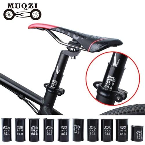 MUQZI Mountain Bike Road Bike Seat Post Tube Seatpost Reducing Sleeve Adapter Adjust Diameter 27.2 turn 30.4 turn 31.6 etc