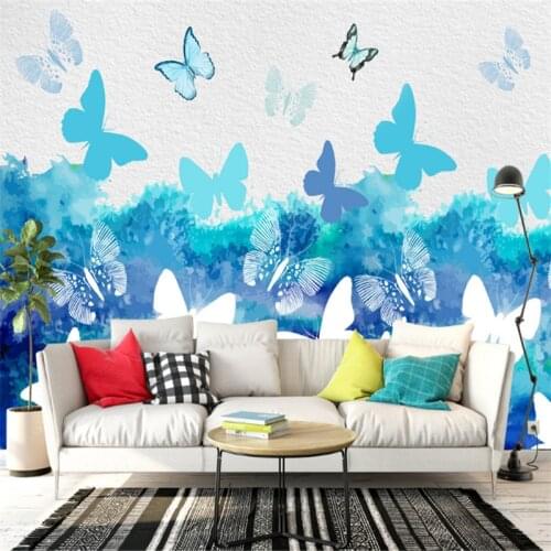 Custom 3 d Modern Wallpaper Desktop Butterfly Wallpaper 3d Photos Hd Bedroom Decoration Kids Room Wallpaper Childrens Room Decor