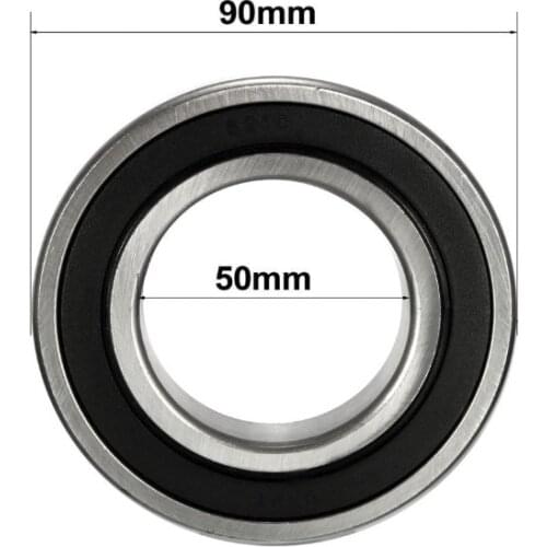 6210RS Deep Groove Ball Bearing Double Sealed 50mm x 90mm x 20mm Bearing Steel Bearings (Pack of 1)