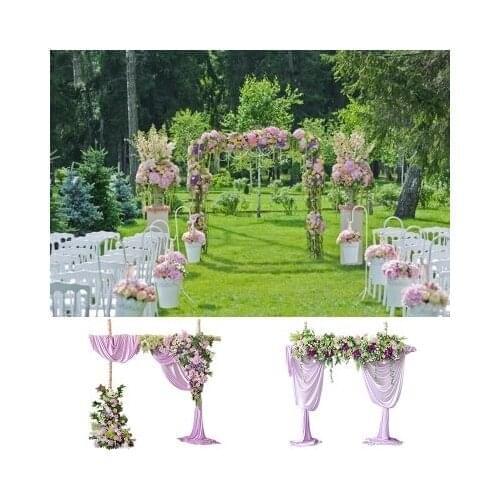Lilac with voilet Wedding Flower Wall Artifical Silk Flower Backdrop Wedding Decoration
