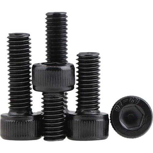 Socket Cap Screws A2 Stainless Steel Allen Bolts Hex Head Screw Black M3 M4 M5