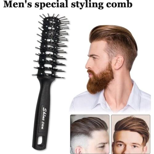High Temperature Resistant Rib Comb Fluffy Modeling Hair Massage Brush Salon Home Men Women Hair Brush Combs