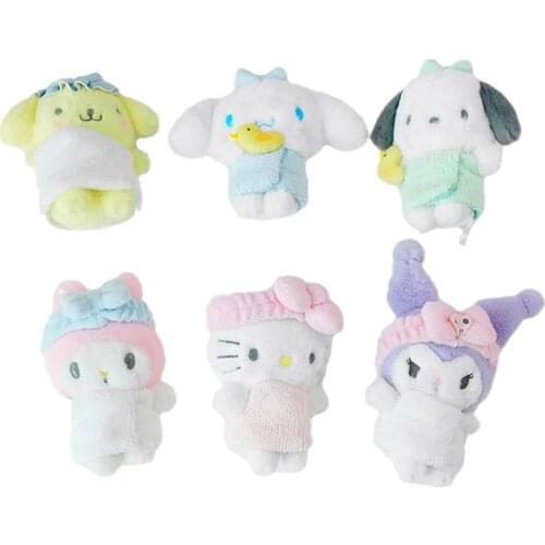 Japanese Girl Series Cute Kawaii Kitty Kuromi Cinnamoroll My Melody Cartoon Soft Gevulde Plush Doll Child Toys Birthday Gifts