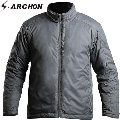 Winter Thermal Polit Bomber Jackets Men Heat Reflection Windproof Waterproof Military Jackets Tactical Flight Army Coat
