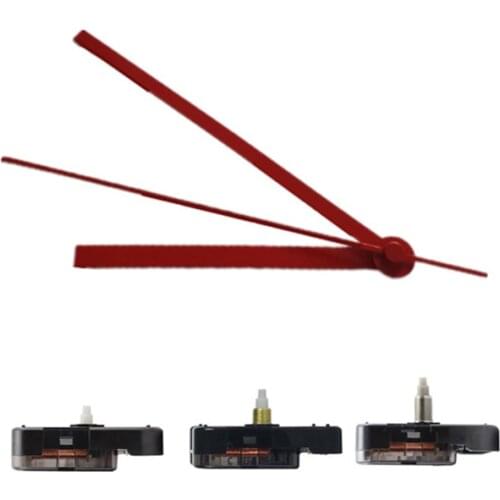 100sets/lot 3 years warranty Quartz Clock Movement Sun 12888 shaft Clock Parts Accessories Mechanism DIY Repair Parts Red Hands