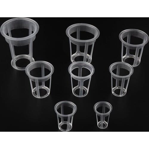 100pcs Net Pot Garden Vegetable Soilless Grow Hydroponic Basket Multi-Size Aeroponics Plastic Planting Mesh Pot