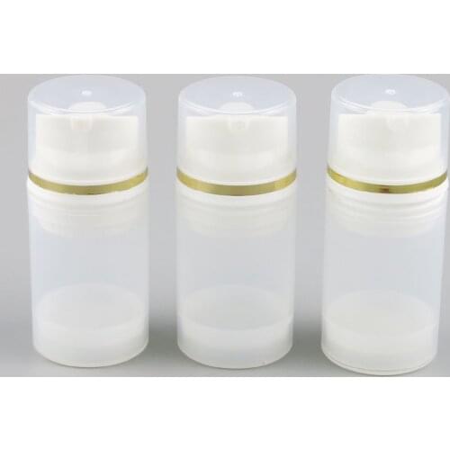10 x 50ml White Plastic Airless Bottles 50cc Cosmetic Package Cosmetic Container Skin Care Water Bottles Lotion Cream