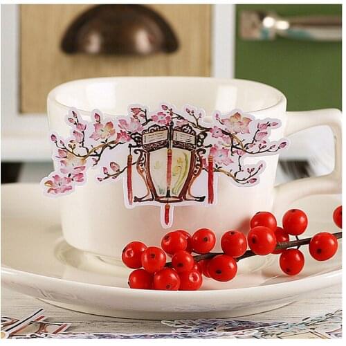 18pcs Creative kawaii Self-made Old lights / lanterns Beautiful Stickers /Decorative /DIY Craft Photo Albums