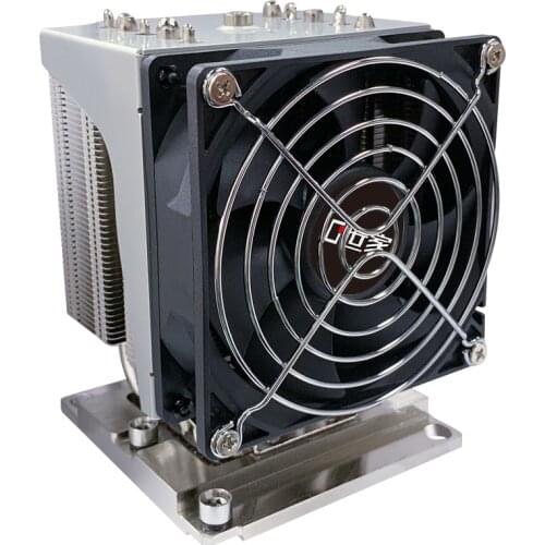 4U Server Radiator Special-purpose For Intel Xeon LGA 3647 Socket CPU Cooler 5 Copper Heatpipes PWM Silcent For TDP 205W