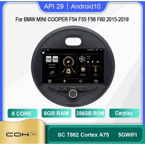 COHO For BMW MINI Cooper F54 F55 F56 F60 2015-2019 Android 10.0 Octa Core 6+128G Car Multimedia Player Stereo Receiver Radio