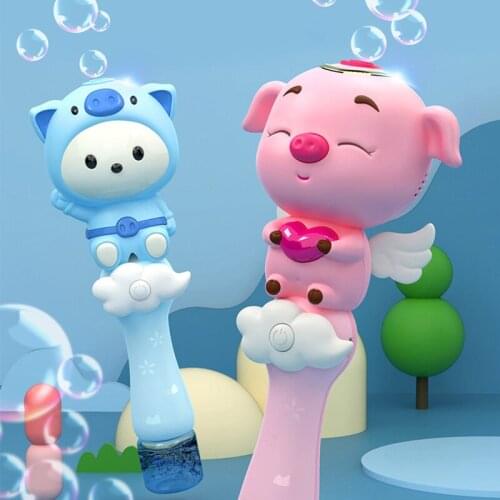 Kids Magic Wand Party Water Bubble Machine Gun Blower Toy Electric Magic Wedding Soap Bubble Pomperos Outdoor Toy For Children