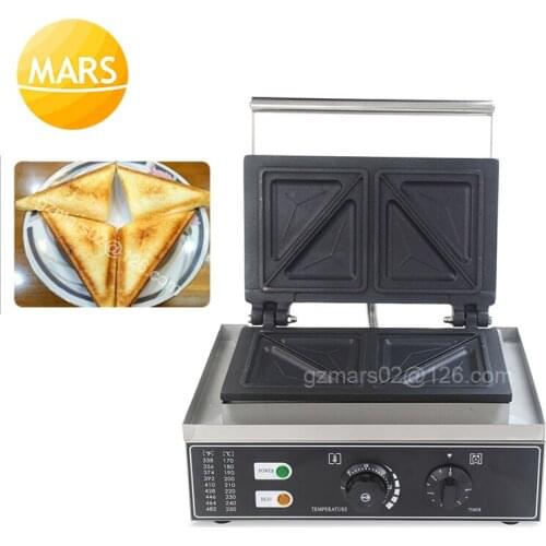 Electric Sandwich Maker Breakfast Machine 200V 110V Egg Cake Oven Sandwichera Waffle Toster Stainless Steel Panini Grill
