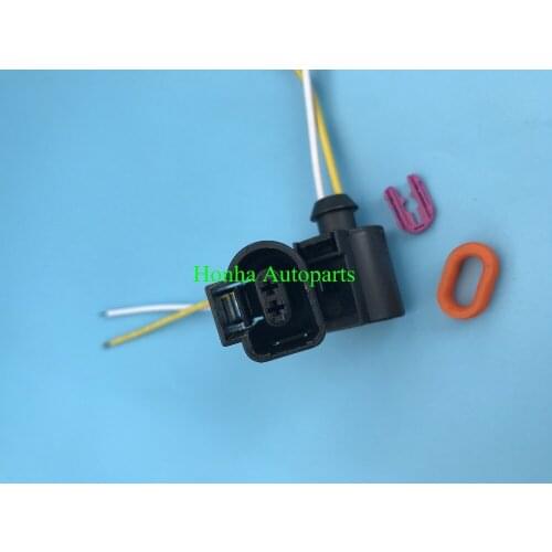 Honghuo New 1J0973702 Electrical Harness 2 Pin Connector Plug Wiring forA4 A6 A8 Q5 Q7 2004 - 2009