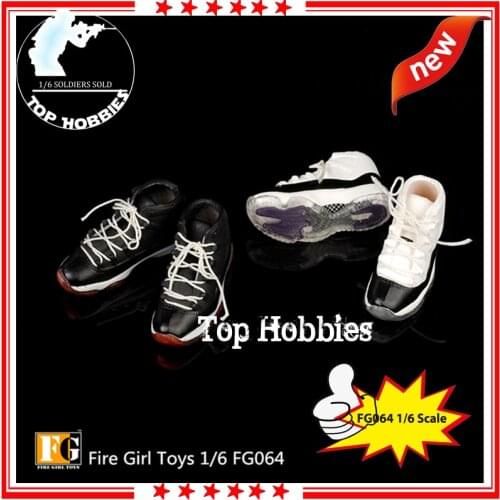 Toys & Hobbies Action & Toy Figures Anime Fire Girl Toys 1/6 FG064 Hollow Lace-up Basketball Sneakers for 12“ Hot Toys body