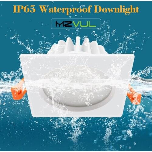 Waterproof led Downlights 15W 12W 9W 7W IP65 Recessed Down Light Square Led Panel Light 85-265V LED Spot Light Indoor Lighting