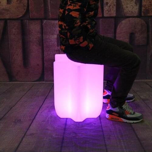 Custom LED light bar KTV bar outdoor leisure led light bar chair bar stools modern sillas para bar star bar stool and tabel