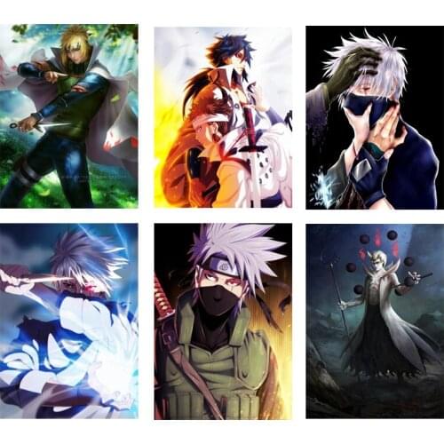 Classic Anime Naruto Poster Canvas Painting Kakashi Mural Wall Picture Living Room Bedroom Home Modern Decoration Kids Gift
