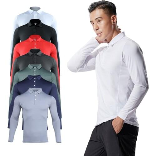 2021 Autumn and Winter Sports Running Compression Long Sleeve Elasticity Quick-Drying Polyester Fitness Men T Shirt Gym Clothing