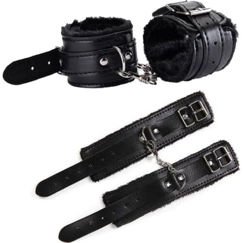 PU Leather Handcuffs Sex Bondage Restraints Wrist Hand Cuffs Product,Adult Game Toys for Women&Men Products Bdsm Fetish