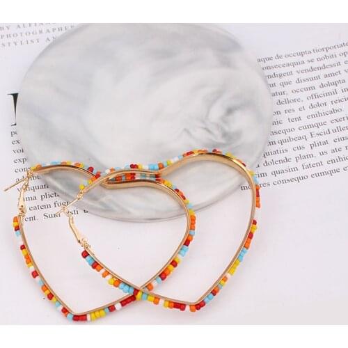 New 2020 сережки DIY rice pearl Earings eardrop Earrings for Womens ZA Style Earring Fashion Female Jewelry Wholesale kolczyki