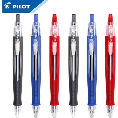 PILOT G-6 BL-G6 Automatic 6 Pieces Gel Pens neutral pen streamline 0.5mm gel pen 2018