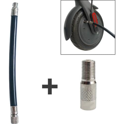 All-copper Valve Adapter Air Pump Extended Nozzle Hose For -Xiaomi M365 Electric Scooter Hose Air Tight Replacement